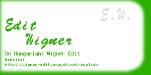 edit wigner business card